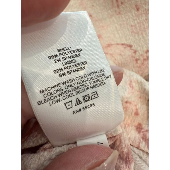 Brand new Women's Express Watercolor Print Smocked Tiered Ruffle Dress, size sma - Picture 6 of 13